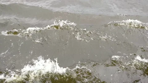 Dirty river water Stock Footage