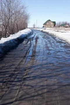 Dirty road Foto stock