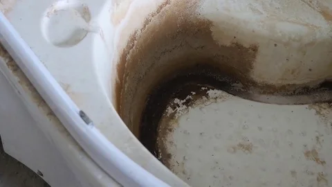 Dirty Shower Cabin Stock Footage 71751322