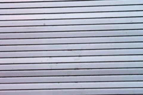 Dirty shutter close up grey store front Stock Photos
