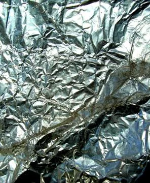 Dirty Silver Foil Stock Photos