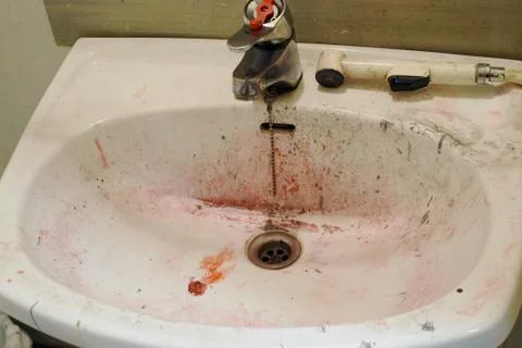 Dirty sink Stock Photos