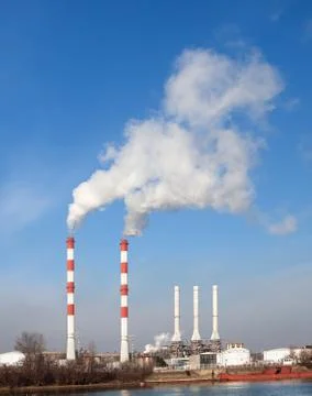 Dirty Smoke, Ecology Problems Stock Photos