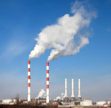 Dirty Smoke, Ecology Problems Stock Photos