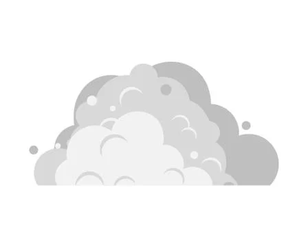 Dirty Snowdrift Isolated. Gray Pile of snow. Vector illustration Stock Illustration
