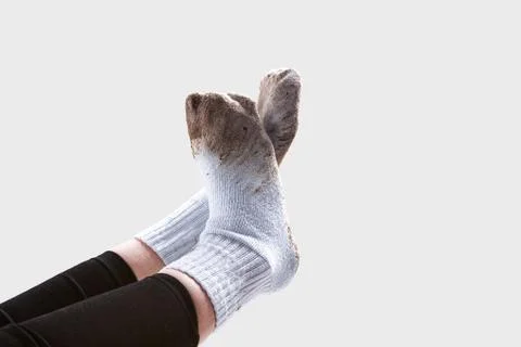 Dirty socks ready for laundry Stock-Fotos