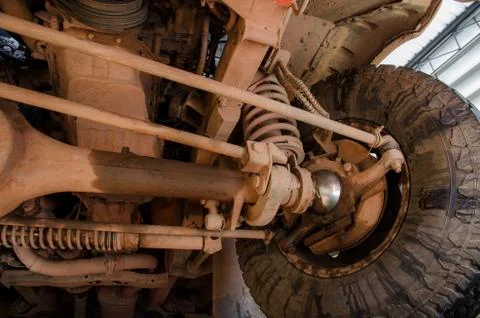 Dirty Suspension Foto stock