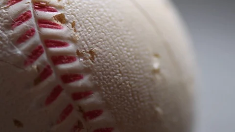 Dirty torn plastic baseball Stock Footage 129436400