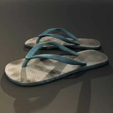 3D Model: Dirty Traditional Sandals #90608351 | Pond5