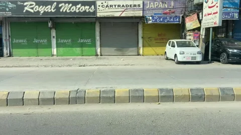 Dirty traffic making rush on roads in Lahore Pakistan on March 18, 2024 Stock Footage 269171228