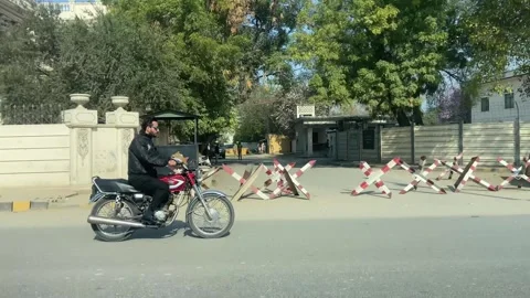 Dirty traffic making rush on roads in Lahore Pakistan on March 18, 2024 Stock Footage 269171712