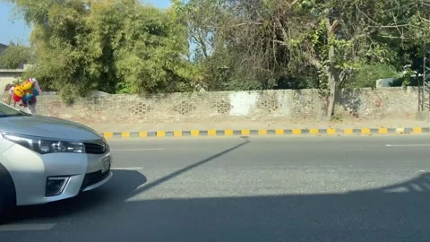 Dirty traffic making rush on roads in Lahore Pakistan on March 18, 2024 Stock Footage 269172582