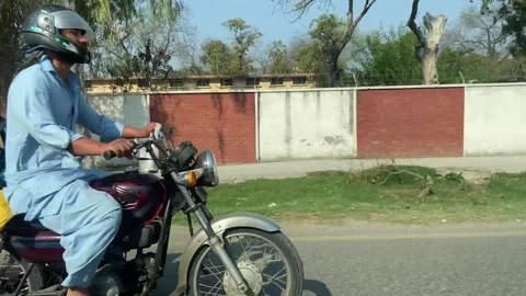 Dirty traffic making rush on roads in Lahore Pakistan on March 18, 2024 Stock Footage 269177783
