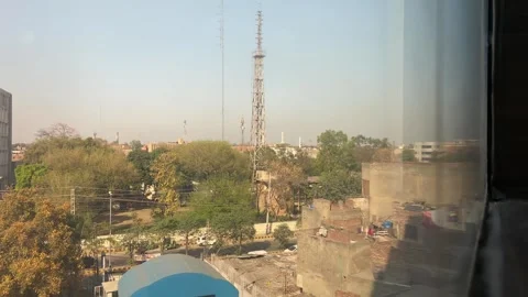 Dirty traffic making rush on roads in Lahore Pakistan on March 18, 2024 Stock Footage 269204729