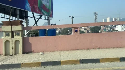 Dirty traffic making rush on roads in Lahore Pakistan on March 18, 2024 Stock Footage 269211840