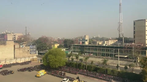 Dirty traffic making rush on roads in Lahore Pakistan on March 18, 2024 Stock-Footage 269217930