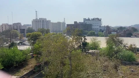 Dirty traffic making rush on roads in Lahore Pakistan on March 18, 2024 Stock Footage 269221316