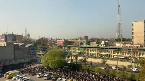 Dirty traffic making rush on roads in Lahore Pakistan on March 18, 2024 Stock-Footage 269223653