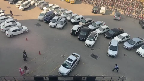Dirty traffic making rush on roads in Lahore Pakistan on March 18, 2024 Stock-Footage 269224295