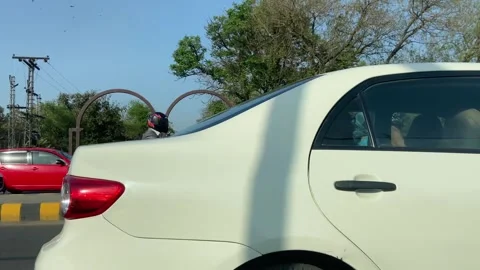 Dirty traffic making rush on roads in Lahore Pakistan on March 18, 2024 스톡 동영상 269257079