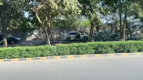 Dirty traffic making rush on roads in Lahore Pakistan on March 18, 2024 Video stock 269258460