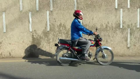 Dirty traffic making rush on roads in Lahore Pakistan on March 18, 2024 Stock Footage 269260658