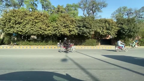 Dirty traffic making rush on roads in Lahore Pakistan on March 18, 2024 Stock Footage 269269231
