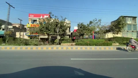 Dirty traffic making rush on roads in Lahore Pakistan on March 18, 2024 Stock Footage 269827484