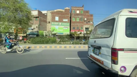 Dirty traffic making rush on roads in Lahore Pakistan on March 18, 2024 Stock-Footage 269827983