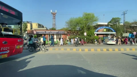 Dirty traffic making rush on roads in Lahore Pakistan on March 18, 2024 Stock Footage 269829464