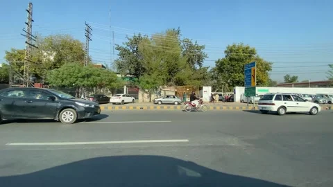 Dirty traffic making rush on roads in Lahore Pakistan on March 18, 2024 Stock-Footage 269829738