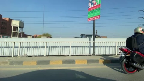 Dirty traffic making rush on roads in Lahore Pakistan on March 18, 2024 Stock Footage 269830132