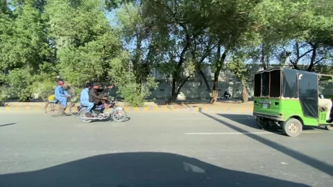 Dirty traffic making rush on roads in Lahore Pakistan on March 18, 2024 Stock-Footage 269830965