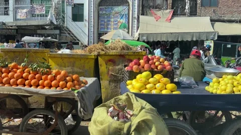 Dirty traffic making rush on roads in Lahore Pakistan on March 18, 2024 Stock-Footage 269835824
