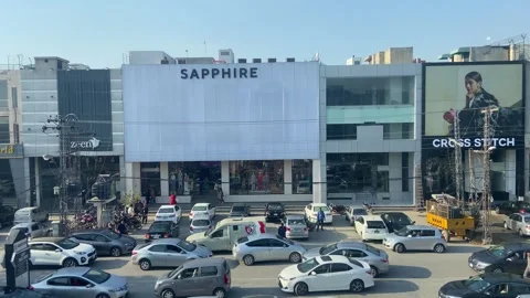 Dirty traffic making rush on roads in Lahore Pakistan on March 18, 2024 Stock-Footage 269851690