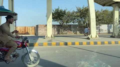 Dirty traffic making rush on roads in Lahore Pakistan on March 18, 2024 Stock Footage 269852498