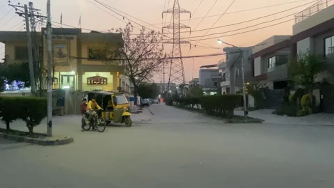 Dirty traffic making rush on roads in Lahore Pakistan on March 18, 2024 Stock Footage 269855679