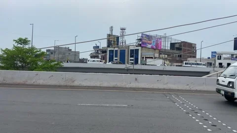 Dirty traffic making rush on roads in Lahore Pakistan on March 18, 2024 Stock Footage 273069921