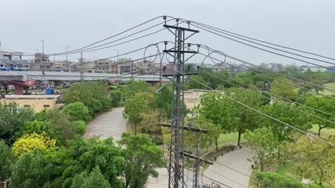 Dirty traffic making rush on roads in Lahore Pakistan on March 18, 2024 Stock Footage 273071506