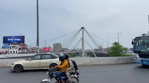 Dirty traffic making rush on roads in Lahore Pakistan on March 18, 2024 Stock-Footage 273078832