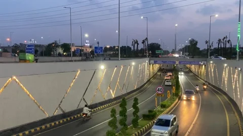 Dirty traffic making rush on roads in Lahore Pakistan on March 18, 2024 Stock Footage 274164566