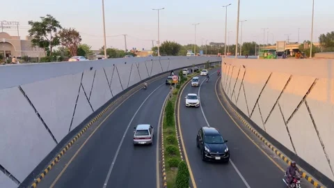 Dirty traffic making rush on roads in Lahore Pakistan on March 18, 2024 Stock Footage 274166728