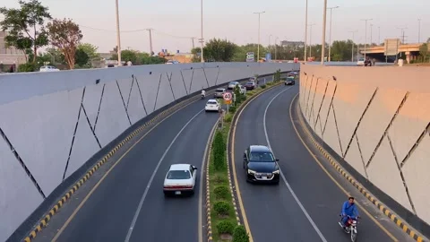 Dirty traffic making rush on roads in Lahore Pakistan on March 18, 2024 Stock Footage 274167236