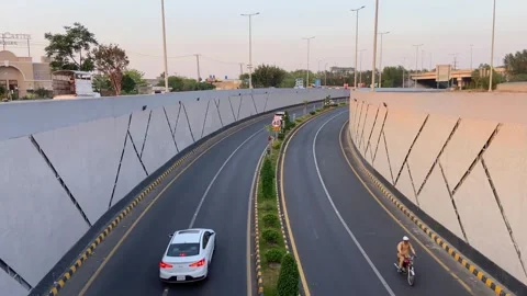 Dirty traffic making rush on roads in Lahore Pakistan on March 18, 2024 Stock Footage 274168974