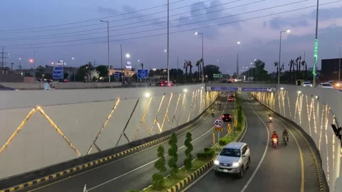 Dirty traffic making rush on roads in Lahore Pakistan on March 18, 2024 Video stock 274170789
