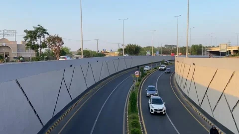 Dirty traffic making rush on roads in Lahore Pakistan on March 18, 2024 Stock Footage 274172051