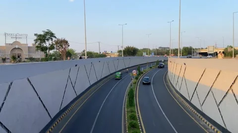 Dirty traffic making rush on roads in Lahore Pakistan on March 18, 2024 Stock Footage 274172388