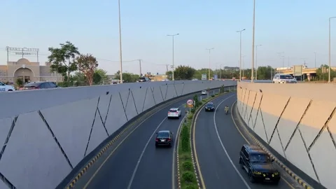 Dirty traffic making rush on roads in Lahore Pakistan on March 18, 2024 Stock-Footage 274172422