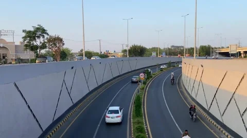 Dirty traffic making rush on roads in Lahore Pakistan on March 18, 2024 Stock Footage 274172453