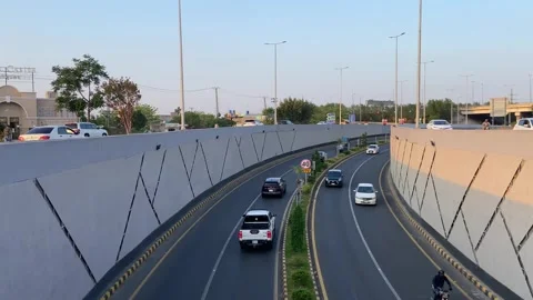Dirty traffic making rush on roads in Lahore Pakistan on March 18, 2024 Stock Footage 274179658